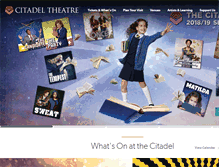 Tablet Screenshot of citadeltheatre.com